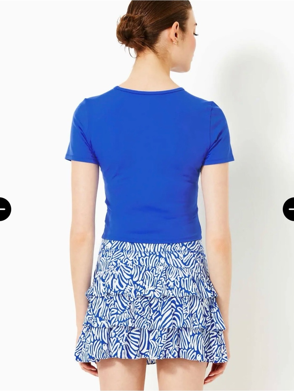 Lilly Pulitzer Cascadia Skort Medium Zee Bebe Golf Luxletic UPF 50+ 13” - Picture 7 of 7
